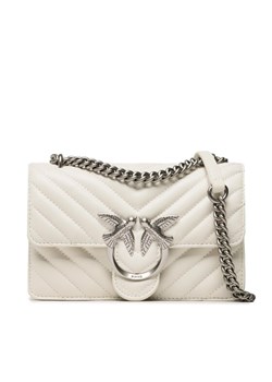 Torebka Pinko Love Icon Mini Dc 100074 A0GK Biały ze sklepu eobuwie.pl w kategorii Kopertówki - zdjęcie 181266356