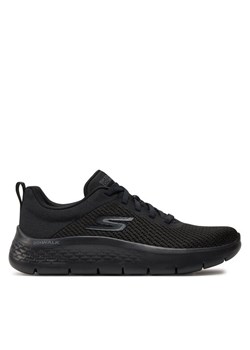 Sneakersy Skechers Go Walk Flex 124952/BBK Czarny ze sklepu eobuwie.pl w kategorii Buty sportowe damskie - zdjęcie 181266769