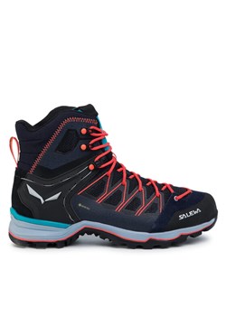 Trekkingi Salewa Ws Mtn Trainer Lite Mid Gtx GORE-TEX 61360-3989 Granatowy ze sklepu eobuwie.pl w kategorii Buty trekkingowe damskie - zdjęcie 181266996