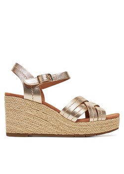 Espadryle Clarks Sabina Strap 26181463 Złoty ze sklepu eobuwie.pl w kategorii Espadryle damskie - zdjęcie 181267008