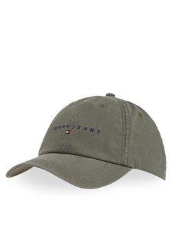 Czapka z daszkiem Tommy Jeans Tjm Linear Washed Cap AM0AM13355 Zielony ze sklepu eobuwie.pl w kategorii Czapki z daszkiem męskie - zdjęcie 181267227