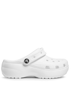 Klapki Crocs Classic Platform Clog W 206750 Biały ze sklepu eobuwie.pl w kategorii Klapki damskie - zdjęcie 181267418