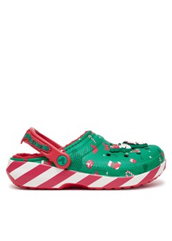 Klapki Crocs Classic Mickey Xmas Lined Clog 210813 Zielony ze sklepu eobuwie.pl w kategorii Klapki damskie - zdjęcie 181267589
