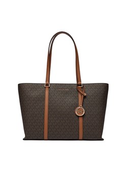 Torebka MICHAEL Michael Kors Temple Tote 30R4G1LT3B Brązowy ze sklepu eobuwie.pl w kategorii Torby Shopper bag - zdjęcie 181267778