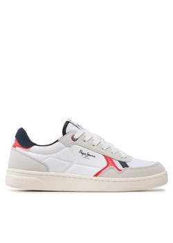 Sneakersy Pepe Jeans Kore Vintage M PMS30900 Biały ze sklepu eobuwie.pl w kategorii Buty sportowe męskie - zdjęcie 181268156