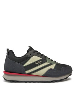 Sneakersy Pepe Jeans PMS60025 Czarny ze sklepu eobuwie.pl w kategorii Buty sportowe męskie - zdjęcie 181268165