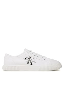 Tenisówki Calvin Klein Jeans Essential Vulcanized 1 YM0YM00306 Biały ze sklepu eobuwie.pl w kategorii Trampki męskie - zdjęcie 181268266