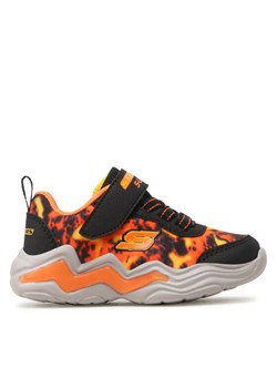Sneakersy Skechers Rolden 400124N/BKOR Pomarańczowy ze sklepu eobuwie.pl w kategorii Buty sportowe dziecięce - zdjęcie 181268448