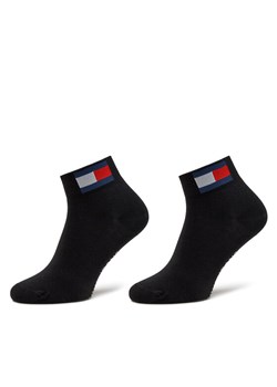 Zestaw 2 par wysokich skarpet unisex Tommy Jeans 701228223 Czarny ze sklepu eobuwie.pl w kategorii Skarpetki męskie - zdjęcie 181268529
