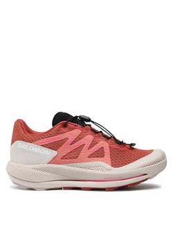 Buty do biegania Salomon Pulsar Trail L47385500 Czerwony ze sklepu eobuwie.pl w kategorii Buty sportowe damskie - zdjęcie 181268607
