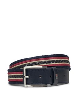 Pasek Męski Tommy Hilfiger Oliver Webbing 3.5 AM0AM12049 Granatowy ze sklepu eobuwie.pl w kategorii Paski męskie - zdjęcie 181269088