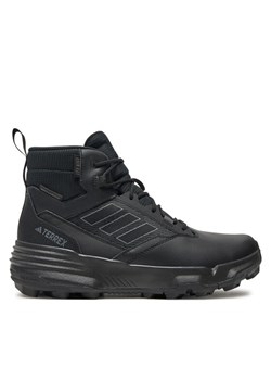 Trekkingi adidas Unity Leather Mid RAIN.RDY IF4977 Czarny ze sklepu eobuwie.pl w kategorii Buty trekkingowe męskie - zdjęcie 181269208