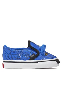 Tenisówki Vans Slip-On V Cyber Wolf VN000BVDY311 Szary ze sklepu eobuwie.pl w kategorii Trampki dziecięce - zdjęcie 181269539