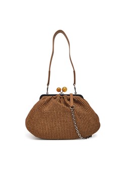 Torebka Weekend Max Mara Fortuna 2515511085650 Brązowy ze sklepu eobuwie.pl w kategorii Kopertówki - zdjęcie 181269588