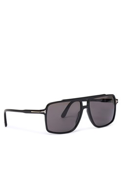 Okulary przeciwsłoneczne Tom Ford Kemp FT1177 01A Czarny ze sklepu eobuwie.pl w kategorii Okulary przeciwsłoneczne męskie - zdjęcie 181269675