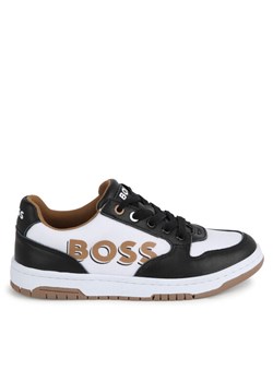 Sneakersy Boss J50861 M Czarny ze sklepu eobuwie.pl w kategorii Buty sportowe dziecięce - zdjęcie 181269738