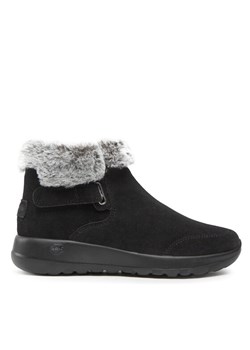 Botki Skechers On-The-Go Joy 144041/BKGY Czarny ze sklepu eobuwie.pl w kategorii Botki - zdjęcie 181269949
