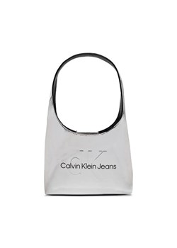 Torebka Calvin Klein Jeans Sculpted Arc Shoulderbag22 K60K611860 Srebrny ze sklepu eobuwie.pl w kategorii Torby Shopper bag - zdjęcie 181270216