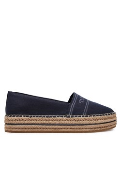 Espadryle Tommy Hilfiger Denim Platform Espadrille FW0FW08543 Granatowy ze sklepu eobuwie.pl w kategorii Espadryle damskie - zdjęcie 181270278