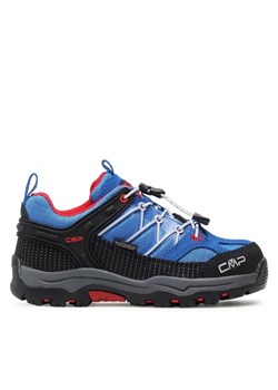 Trekkingi CMP Kids Rigel Low Trekking Shoe Wp 3Q54554 Niebieski ze sklepu eobuwie.pl w kategorii Buty trekkingowe dziecięce - zdjęcie 181270459