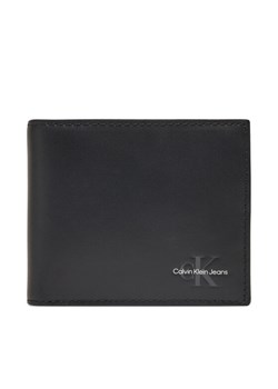 Portfel męski Calvin Klein Jeans Mono Logo Bifold W/Coin LV04G1013G Czarny ze sklepu eobuwie.pl w kategorii Portfele męskie - zdjęcie 181270686