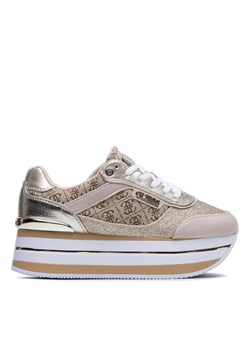 Sneakersy Guess Hansin2 FL5HNS FAL12 Złoty ze sklepu eobuwie.pl w kategorii Buty sportowe damskie - zdjęcie 181270687