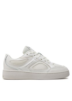 Sneakersy Calvin Klein Jeans Basket Cupsole Low Mix In Met YW0YW01387 Biały ze sklepu eobuwie.pl w kategorii Buty sportowe damskie - zdjęcie 181270779