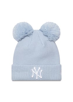 Czapka New Era Child Double Pom Se 60565307 Błękitny ze sklepu eobuwie.pl w kategorii Czapki dziecięce - zdjęcie 181270906