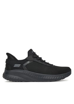 Sneakersy Skechers SLIP INS BOBS SPORT SQUAD 118303 BBK Czarny ze sklepu eobuwie.pl w kategorii Buty sportowe męskie - zdjęcie 181271065