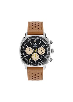 Zegarek adidas Originals Master Originals One Chrono AOFH23576 Brązowy ze sklepu eobuwie.pl w kategorii Zegarki - zdjęcie 181271939