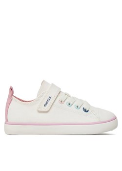 Trampki Geox J Gisli Girl J454NA 00010 C1000 S Biały ze sklepu eobuwie.pl w kategorii Trampki dziecięce - zdjęcie 181272036