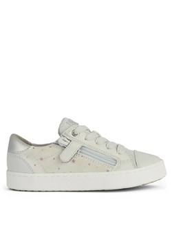Sneakersy Geox Jr Kilwi Girl J45D5A 007BC C1002 D Biały ze sklepu eobuwie.pl w kategorii Trampki dziecięce - zdjęcie 181272179