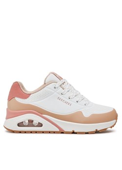 Sneakersy Skechers 177121/WTAN Biały ze sklepu eobuwie.pl w kategorii Buty sportowe damskie - zdjęcie 181272205