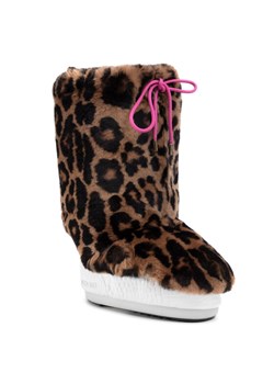 Ocieplacz na obuwie Moon Boot Cover Rex Rabbit 140C0V04001 Brązowy ze sklepu eobuwie.pl w kategorii Śniegowce damskie - zdjęcie 181272779