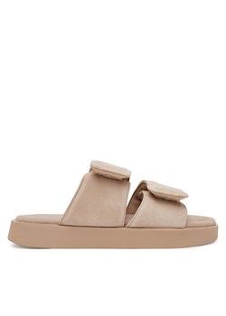 Klapki Inuikii Classic Suede Velcro 70104-128 Beżowy ze sklepu eobuwie.pl w kategorii Klapki damskie - zdjęcie 181272785