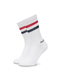 Zestaw 2 par wysokich skarpet męskich Levi's® 37157-1097 Biały ze sklepu eobuwie.pl w kategorii Skarpetki męskie - zdjęcie 181272815
