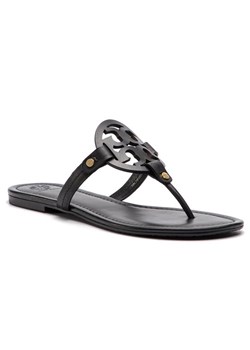 Japonki Tory Burch Miller 11744 Czarny ze sklepu eobuwie.pl w kategorii Klapki damskie - zdjęcie 181272979