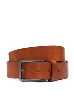 Pasek Męski Calvin Klein Warmth Oiled Grain 35Mm K50K509654 Brązowy ze sklepu eobuwie.pl w kategorii Paski męskie - zdjęcie 181273045