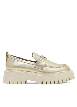 Loafersy Eva Minge SARAH-8049 Złoty ze sklepu eobuwie.pl w kategorii Mokasyny damskie - zdjęcie 181273129