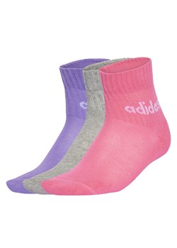 Zestaw 3 par niskich skarpet dziecięcych adidas Kids Lin Ank 5P JF8541 Kolorowy ze sklepu eobuwie.pl w kategorii Skarpetki dziecięce - zdjęcie 181273649