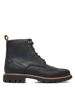 Kozaki Clarks Batcombe Lord 261348577 Czarny ze sklepu eobuwie.pl w kategorii Buty zimowe męskie - zdjęcie 181274055