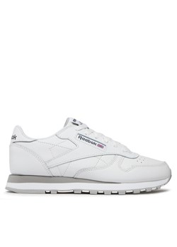 Sneakersy Reebok Classic Leather Shoes GX6589 Biały ze sklepu eobuwie.pl w kategorii Buty sportowe dziecięce - zdjęcie 181274095