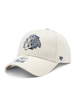 Czapka z daszkiem 47 Brand NHL Chicago Blackhawks '47 MVP SNAPBACK H-MVPSP04WBP-BN Écru ze sklepu eobuwie.pl w kategorii Czapki z daszkiem damskie - zdjęcie 181274117