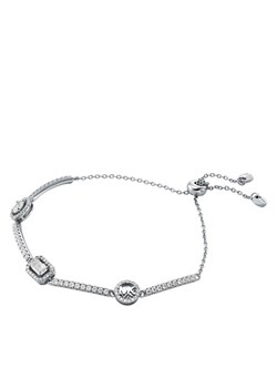Bransoletka Michael Kors MKC1715CZ040 Srebrny ze sklepu eobuwie.pl w kategorii Bransoletki - zdjęcie 181274226