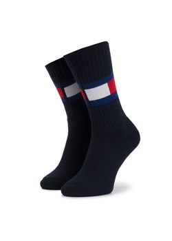 Skarpety wysokie unisex Tommy Hilfiger 481985001 Granatowy ze sklepu eobuwie.pl w kategorii Skarpetki męskie - zdjęcie 181274538