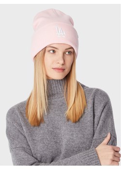 Czapka 47 Brand Mlb Los Angeles Dodgers Haymaker 47 Cuff Knit B-HYMKR12ACE-PK Różowy ze sklepu eobuwie.pl w kategorii Czapki zimowe damskie - zdjęcie 181274558