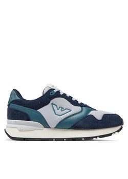 Sneakersy Emporio Armani X4X642 XN951 T834 Granatowy ze sklepu eobuwie.pl w kategorii Buty sportowe męskie - zdjęcie 181274637