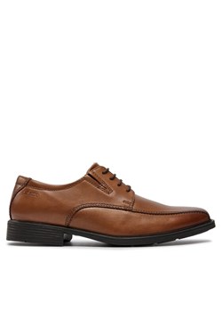 Półbuty Clarks Tilden Walk 261300957 Brązowy ze sklepu eobuwie.pl w kategorii Buty eleganckie męskie - zdjęcie 181275639