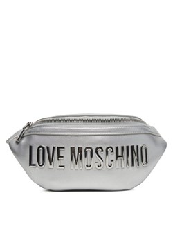 Saszetka nerka LOVE MOSCHINO JC4195PP1MKD196B Srebrny ze sklepu eobuwie.pl w kategorii Nerki - zdjęcie 181276367