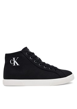 Sneakersy Calvin Klein Jeans Ess Vulc Mid Cv Mg Wn YW0YW01761 Czarny ze sklepu eobuwie.pl w kategorii Trampki damskie - zdjęcie 181276705